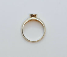 Load image into Gallery viewer, Unisex Amethyst and Diamonds 10K Yellow Gold Ring