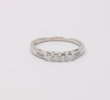 Load image into Gallery viewer, Classic Tolkowsky Diamond 14K White Gold Ring Band, Wedding Band.