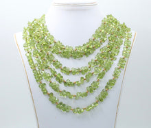 Load image into Gallery viewer, Vintage Beaded Peridot 18K Yellow Gold Layered Necklace