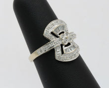 Load image into Gallery viewer, Vintage Ladies Art Deco 14K White Gold Diamonds Reproduction Ring