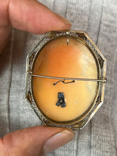 Load image into Gallery viewer, Antique 14K White Gold Diamond Camo Brooch, Pin