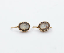 Load image into Gallery viewer, Vintage 14k Yellow Gold Cameo Drop Earrings