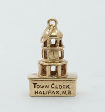 Load image into Gallery viewer, Vintage 10K Yellow Gold Town Clock Charm