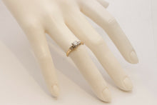 Load image into Gallery viewer, Art Deco Diamonds 14K Yellow White Gold Engagement Band