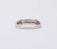 Load image into Gallery viewer, Vintage Diamond 14K White Gold Ring Band, Wedding Band