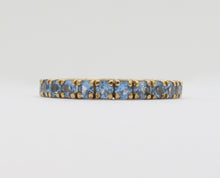 Load image into Gallery viewer, Vintage Spinel 18K Yellow Gold Eternity Stacking Wedding Band