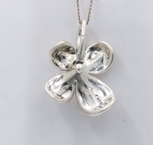 Load image into Gallery viewer, Vintage Sterling Silver Ann King Pearl Orchard Flower Pendant