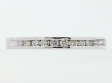 Load image into Gallery viewer, Vintage Ladies Stackable Diamonds Platinum Wedding Band Ring