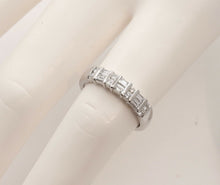Load image into Gallery viewer, Vintage Ladies Diamonds Platinum Wedding Band Stackable Ring