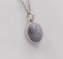 Load image into Gallery viewer, Vintage 14K White Gold Sapphire Pendant Estate Jewelry