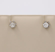 Load image into Gallery viewer, Timeless Diamond 14K White Gold Studs.