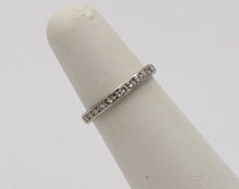 Load image into Gallery viewer, Classic Art Deco 18K White Gold Single Cut Diamonds Eternity Ring, Band , Weddin