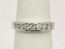Load image into Gallery viewer, Vintage Platinum Diamond Wedding Band Ring