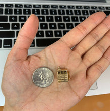 Load image into Gallery viewer, Vintage 14K Yellow Gold Movable Slot Machine Charm Pendant