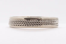 Load image into Gallery viewer, Vintage Ladies Filagree 13K White Gold Wedding Band