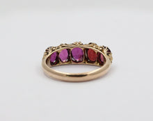 Load image into Gallery viewer, Vintage 14K Yellow Gold 6 stone Tourmaline Ring