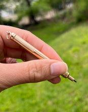Load image into Gallery viewer, Vintage 18K Yellow Gold Mechanical Telescopic Pencil Pendant