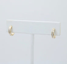 Load image into Gallery viewer, Minimize Diamond 10K Yellow Gold Small Huggies Earrings