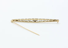 Load image into Gallery viewer, Art Deco 14K White Gold Diamond Filigree Brooch