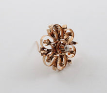 Load image into Gallery viewer, Antique 14K Yellow Gold Heart & Arrow Floral Brooch, Pendant