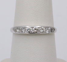 Load image into Gallery viewer, Vintage 18K Gold Diamond Half Eternity Band.