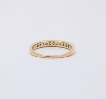 Load image into Gallery viewer, Vintage Diamonds 14K Yellow Gold Wedding Stacking Band Ring