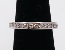 Load image into Gallery viewer, Vintage Ladies Diamonds Platinum Wedding Band Stacking Ring