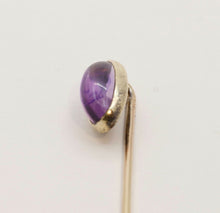 Load image into Gallery viewer, Victorian Amethyst 14K Yellow Gold Stick Pin