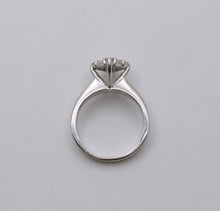Load image into Gallery viewer, Vintage 14K White Gold Diamond Engagement ring , Anniversary Ring.