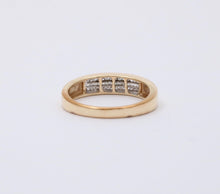Load image into Gallery viewer, Vintage Diamonds 10K Yellow Gold Stacking Ring Band