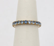 Load image into Gallery viewer, Vintage Spinel 18K Yellow Gold Eternity Stacking Wedding Band