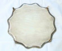 Load image into Gallery viewer, Tiffany and Co. English Sterling Silver 925 Scalloped Round Serving Tray