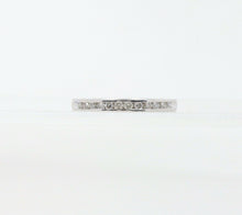 Load image into Gallery viewer, Vintage Ladies Stackable Diamonds Platinum Wedding Band Ring
