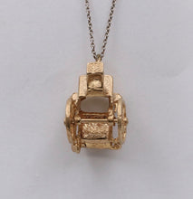 Load image into Gallery viewer, Vintage 9K Yellow Gold Carriage Charm Pendant.