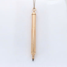 Load image into Gallery viewer, Vintage 18K Yellow Gold Mechanical Telescopic Pencil Pendant