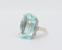 Load image into Gallery viewer, Vintage 34.66 Carat Aquamarine Statement Ring