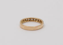 Load image into Gallery viewer, French Antique Rose Cut Diamonds 18K Yellow White Gold Wedding Band