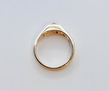 Load image into Gallery viewer, Geometric Vintage Ruby Diamonds 14K Yellow Gold Ring