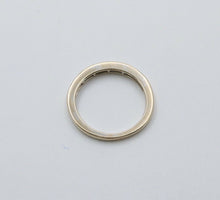Load image into Gallery viewer, Vintage 14K White Gold Half Eternity DIamond Ring Band