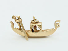 Load image into Gallery viewer, Vintage 14K Yellow Gold Gondola Charm