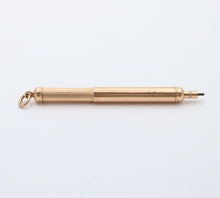 Load image into Gallery viewer, Vintage 18K Yellow Gold Mechanical Telescopic Pencil Pendant
