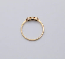 Load image into Gallery viewer, Vintage 14K Yellow Gold Sapphire Three Stone Ring Band