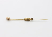 Load image into Gallery viewer, Vintage 14K Yellow Gold Pearl Stick Pin