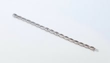 Load image into Gallery viewer, Art Deco Ladies 14K White Gold Diamond Sapphires Bracelet