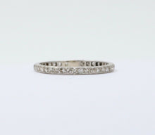 Load image into Gallery viewer, Art Deco Diamond Eternity 14K White Gold Ring