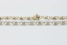 Load image into Gallery viewer, Vintage Ladies Tennis Bracelet Diamonds 10K Yellow Gold