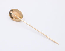 Load image into Gallery viewer, Antique 14K Yellow Gold Agate Stick Pin