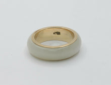 Load image into Gallery viewer, Vintage 14K Yellow Gold Jade Band