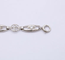 Load image into Gallery viewer, Art Deco Old Euro Diamonds 14K White Gold Bracelet