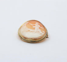 Load image into Gallery viewer, Antique 14K Yellow Gold The Meloi Khryseoip Shell Cameo Brooch.Pin.